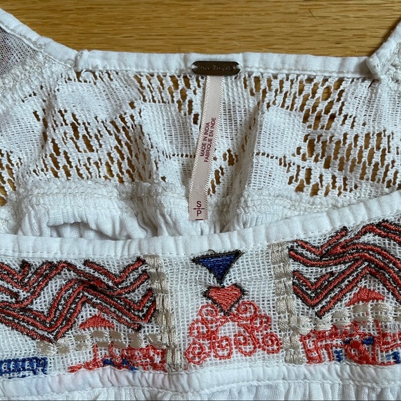 Free People High Low Embroidered Blouse - Picture 5 of 6